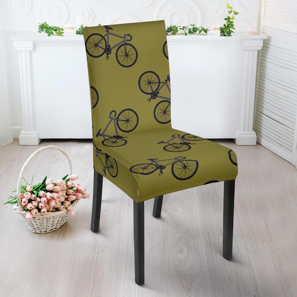 Bicycle Print Pattern Chair Cover-grizzshop