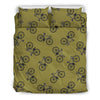 Bicycle Print Pattern Duvet Cover Bedding Set-grizzshop