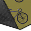 Bicycle Print Pattern Floor Mat-grizzshop