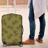 Bicycle Print Pattern Luggage Cover Protector-grizzshop