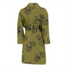 Bicycle Print Pattern Men Long Robe-grizzshop