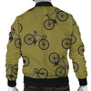 Bicycle Print Pattern Men's Bomber Jacket-grizzshop