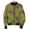 Bicycle Print Pattern Men's Bomber Jacket-grizzshop