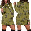 Bicycle Print Pattern Women Hoodie Dress-grizzshop