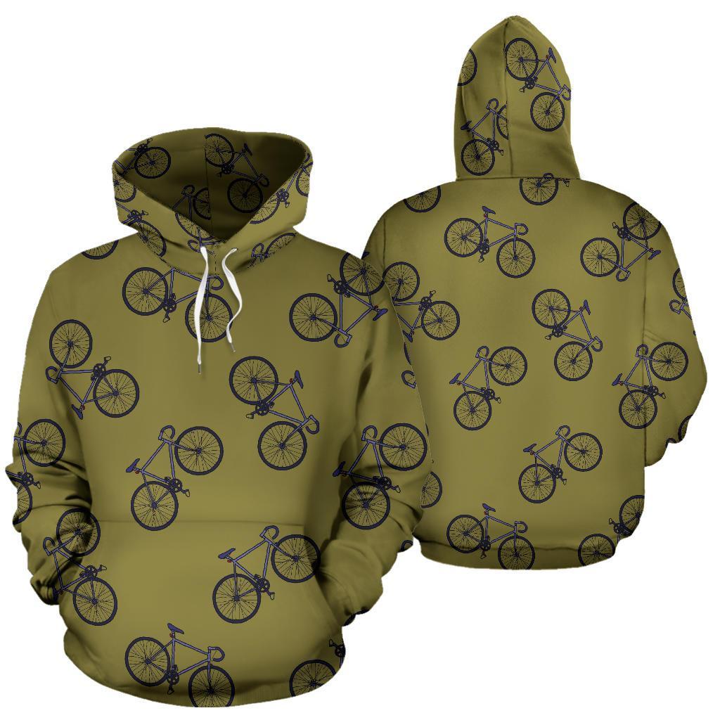 Bicycle Print Pattern Women Men Pullover Hoodie-grizzshop