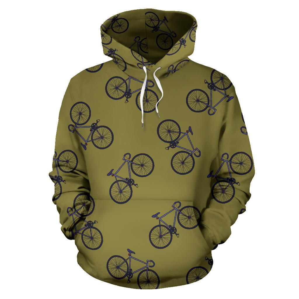 Bicycle Print Pattern Women Men Pullover Hoodie-grizzshop