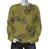 Bicycle Print Pattern Women's Sweatshirt-grizzshop