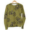 Bicycle Print Pattern Women's Sweatshirt-grizzshop