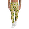 Biege Jackfruit Print Pattern Men's Leggings-grizzshop