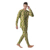 Biege Jackfruit Print Pattern Men's Pajamas-grizzshop