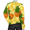 Big Cutting Pineapple Print Sweatshirt-grizzshop