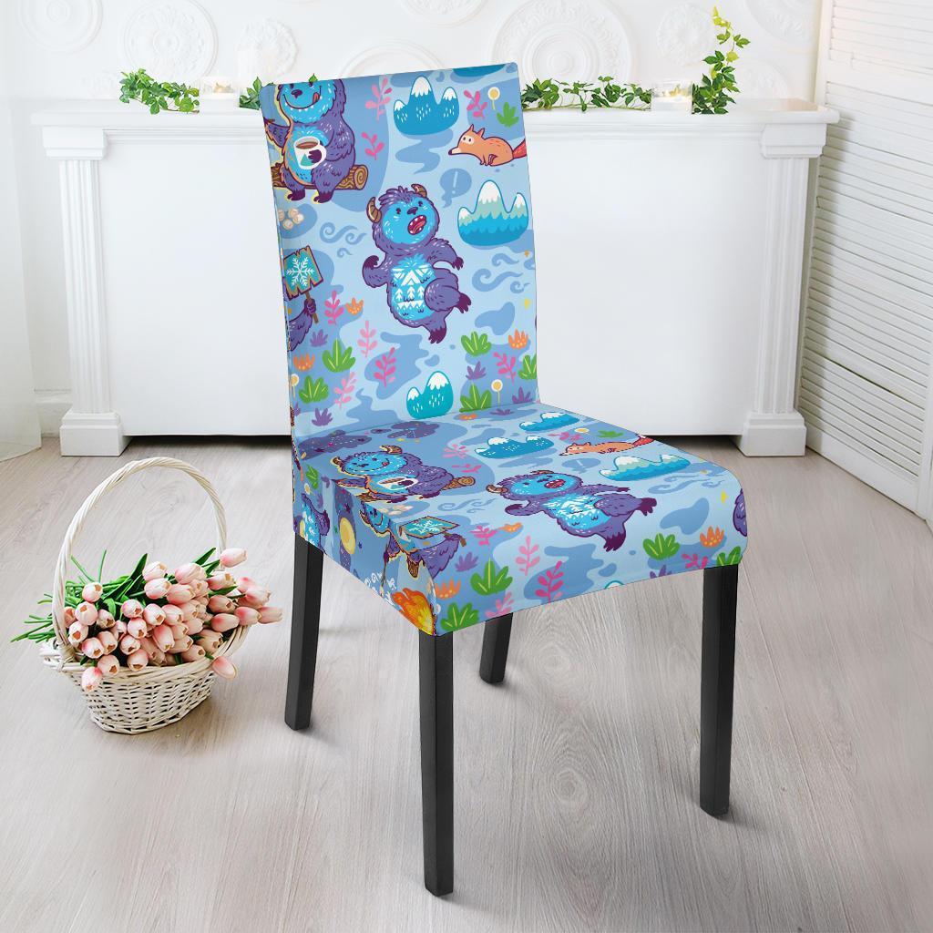 Bigfoot Blue Pattern Print Chair Cover-grizzshop