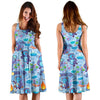 Bigfoot Blue Pattern Print Dress-grizzshop