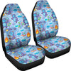 Bigfoot Blue Pattern Print Universal Fit Car Seat Covers-grizzshop