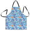 Bigfoot Blue Pattern Print Women's Apron-grizzshop