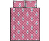 Bigfoot Pattern Print Bed Set Quilt-grizzshop