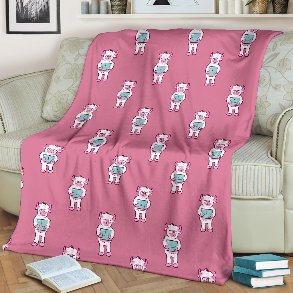 Bigfoot Pattern Print Blanket-grizzshop