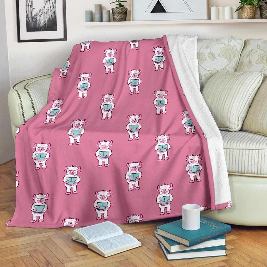 Bigfoot Pattern Print Blanket-grizzshop