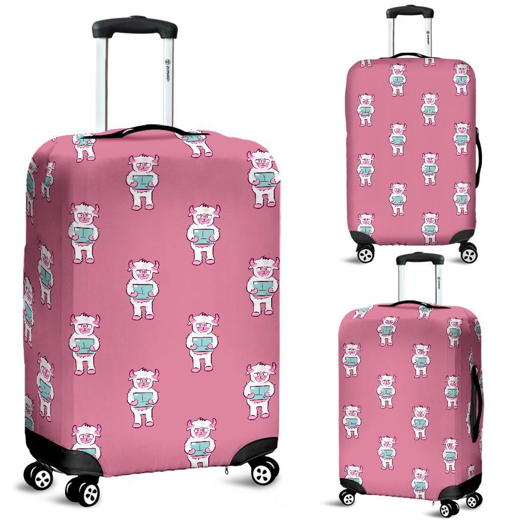 Bigfoot Pattern Print Luggage Cover Protector-grizzshop