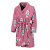 Bigfoot Pattern Print Men Long Robe-grizzshop