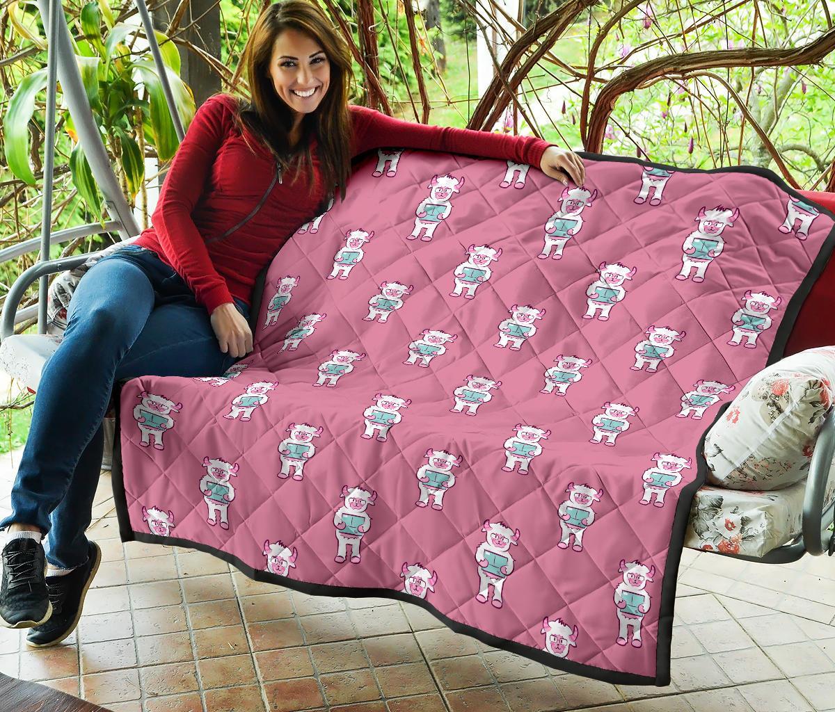 Bigfoot Pattern Print Quilt-grizzshop