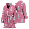 Bigfoot Pattern Print Women Long Robe-grizzshop