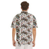 Bikers Old School Tattoo Print Pattern Men's Short Sleeve Shirts-grizzshop