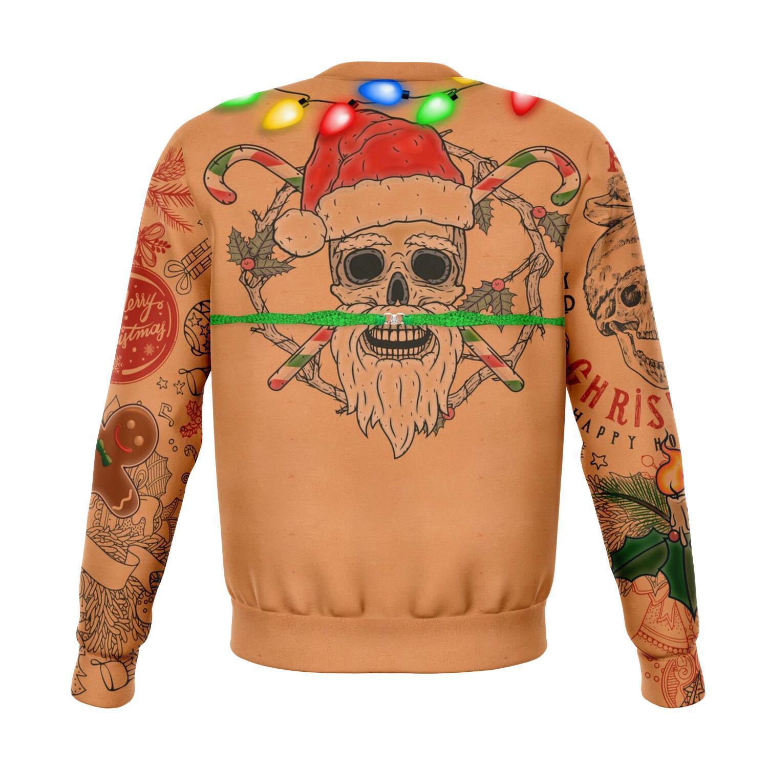 Bikini Xmas Life Tattoo Christmas Ugly Sweater-grizzshop