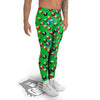 Billiard Ball Green Print Pattern Men's Leggings-grizzshop