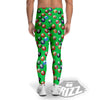 Billiard Ball Green Print Pattern Men's Leggings-grizzshop