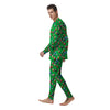 Billiard Ball Green Print Pattern Men's Pajamas-grizzshop
