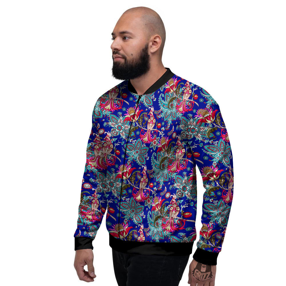 Bird Of Paradise Ethnic Print Pattern Men's Bomber Jacket-grizzshop
