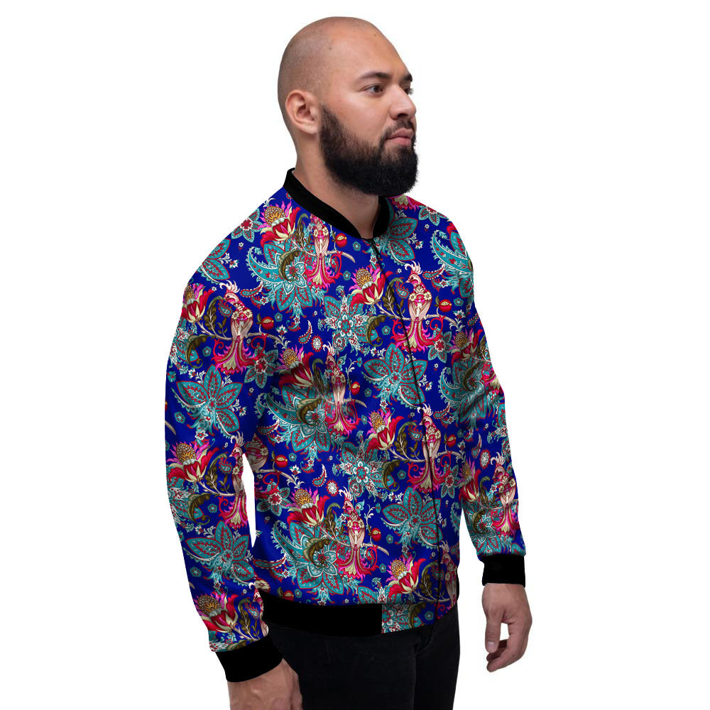 Bird Of Paradise Ethnic Print Pattern Men's Bomber Jacket-grizzshop