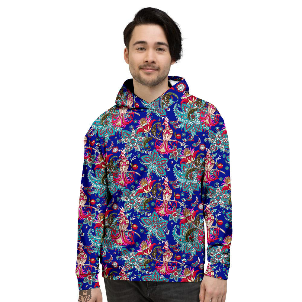 Bird Of Paradise Ethnic Print Pattern Men's Hoodie-grizzshop
