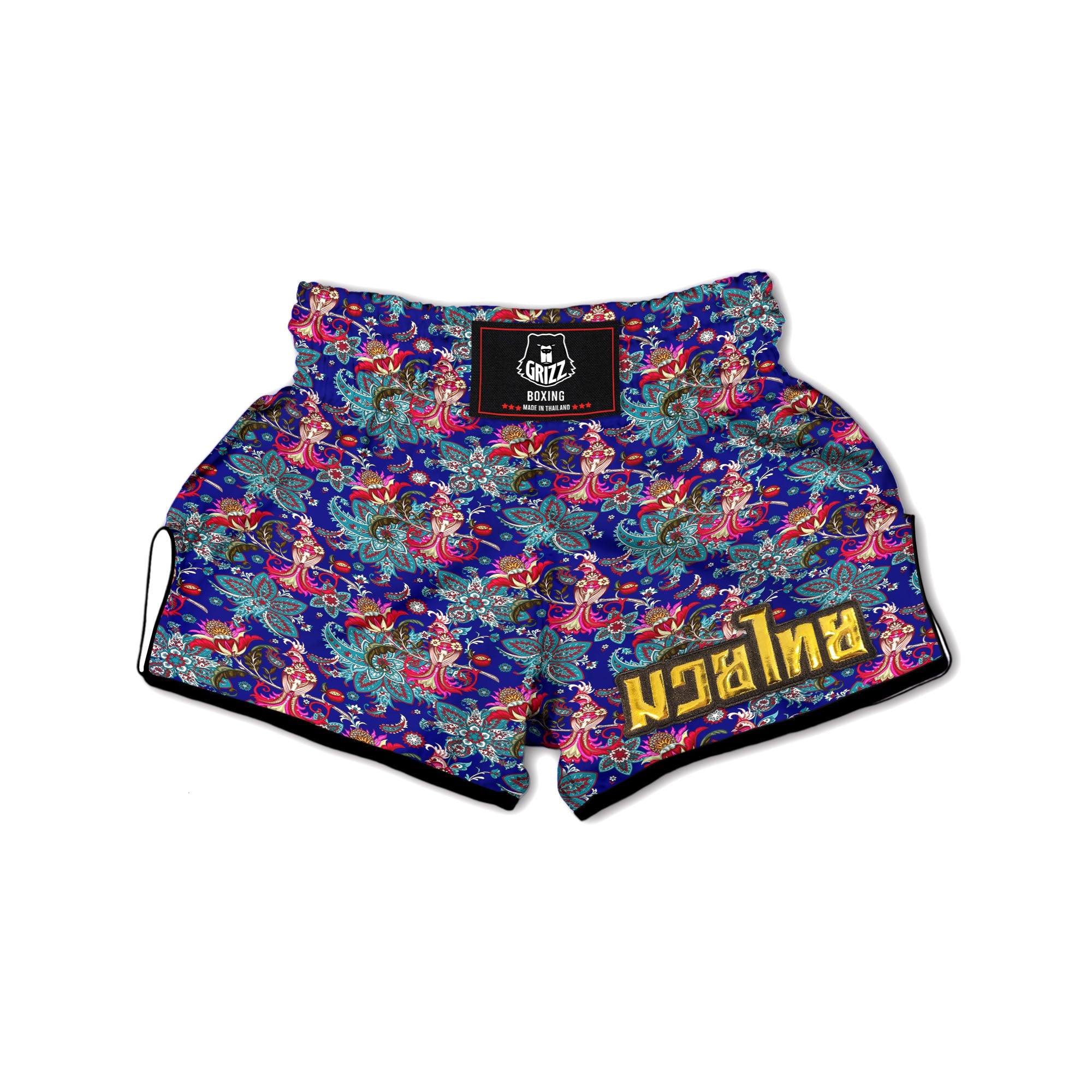 Bird Of Paradise Ethnic Print Pattern Muay Thai Boxing Shorts-grizzshop