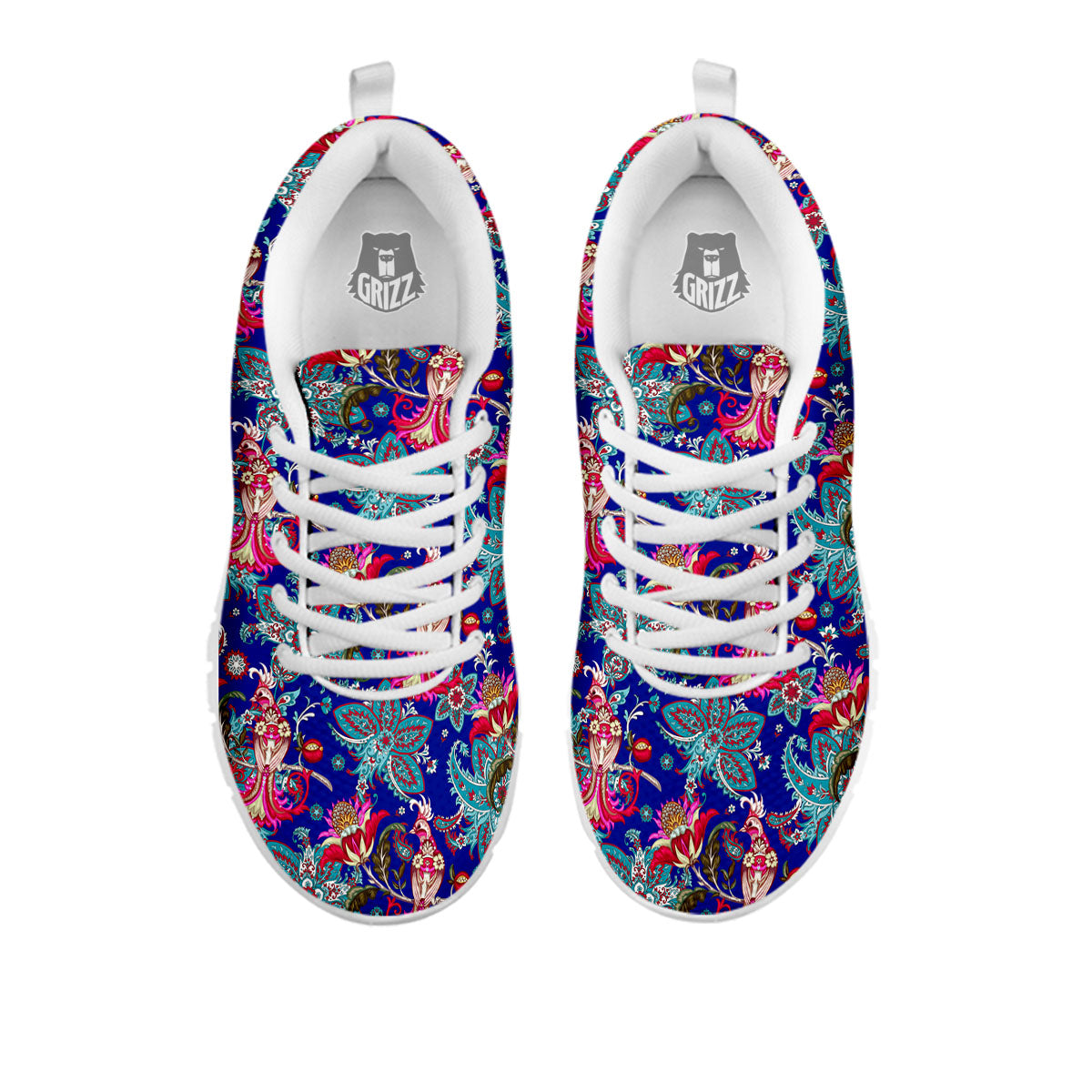 Bird Of Paradise Ethnic Print Pattern White Sneaker-grizzshop