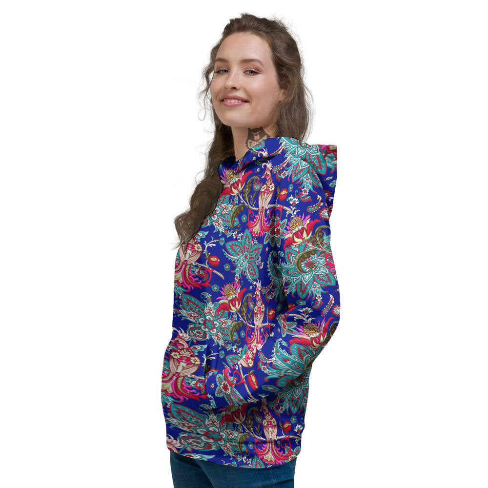 Bird Of Paradise Ethnic Print Pattern Women's Hoodie-grizzshop