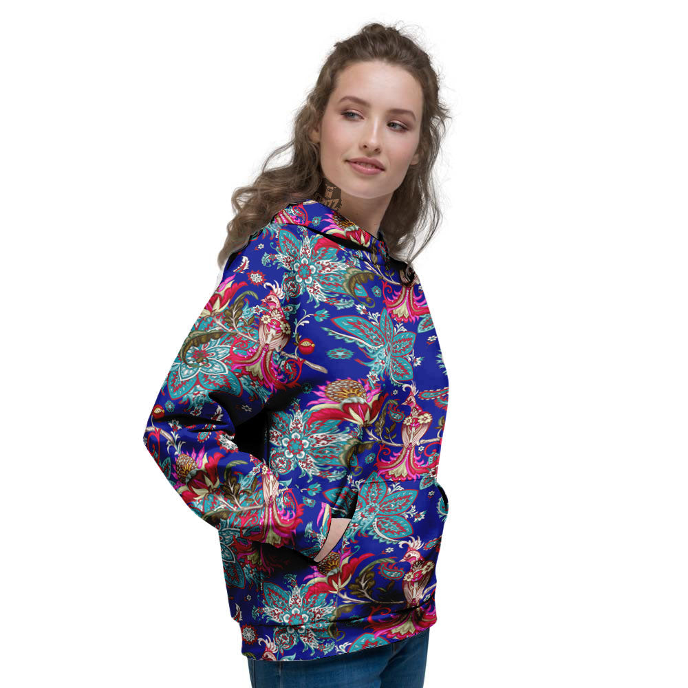 Bird Of Paradise Ethnic Print Pattern Women's Hoodie-grizzshop