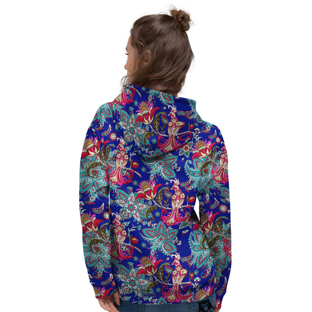 Bird Of Paradise Ethnic Print Pattern Women's Hoodie-grizzshop