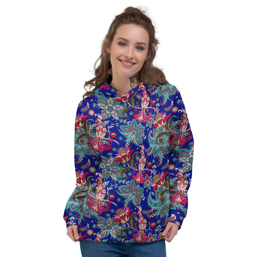 Bird Of Paradise Ethnic Print Pattern Women's Hoodie-grizzshop