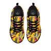 Bird Tropical Of Paradise Print Pattern Black Sneaker-grizzshop