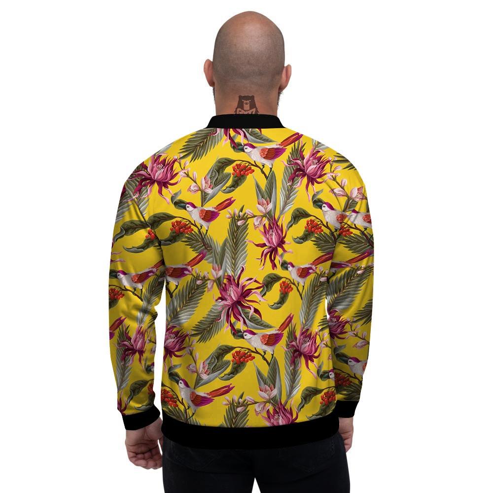 Bird Tropical Of Paradise Print Pattern Men's Bomber Jacket-grizzshop