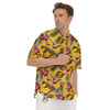 Bird Tropical Of Paradise Print Pattern Men's Short Sleeve Shirts-grizzshop