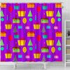 Birthday Pattern Print Bathroom Shower Curtain-grizzshop