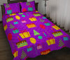 Birthday Pattern Print Bed Set Quilt-grizzshop