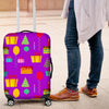 Birthday Pattern Print Luggage Cover Protector-grizzshop