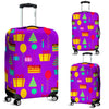 Birthday Pattern Print Luggage Cover Protector-grizzshop