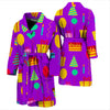 Birthday Pattern Print Men Long Robe-grizzshop