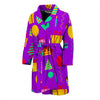 Birthday Pattern Print Men Long Robe-grizzshop