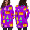 Birthday Pattern Print Women Hoodie Dress-grizzshop